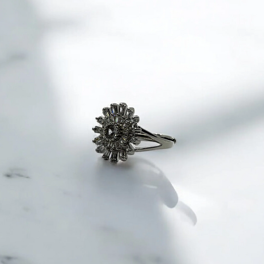 Silver Rosette Ring