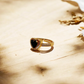 Ruby Black Heart Ring