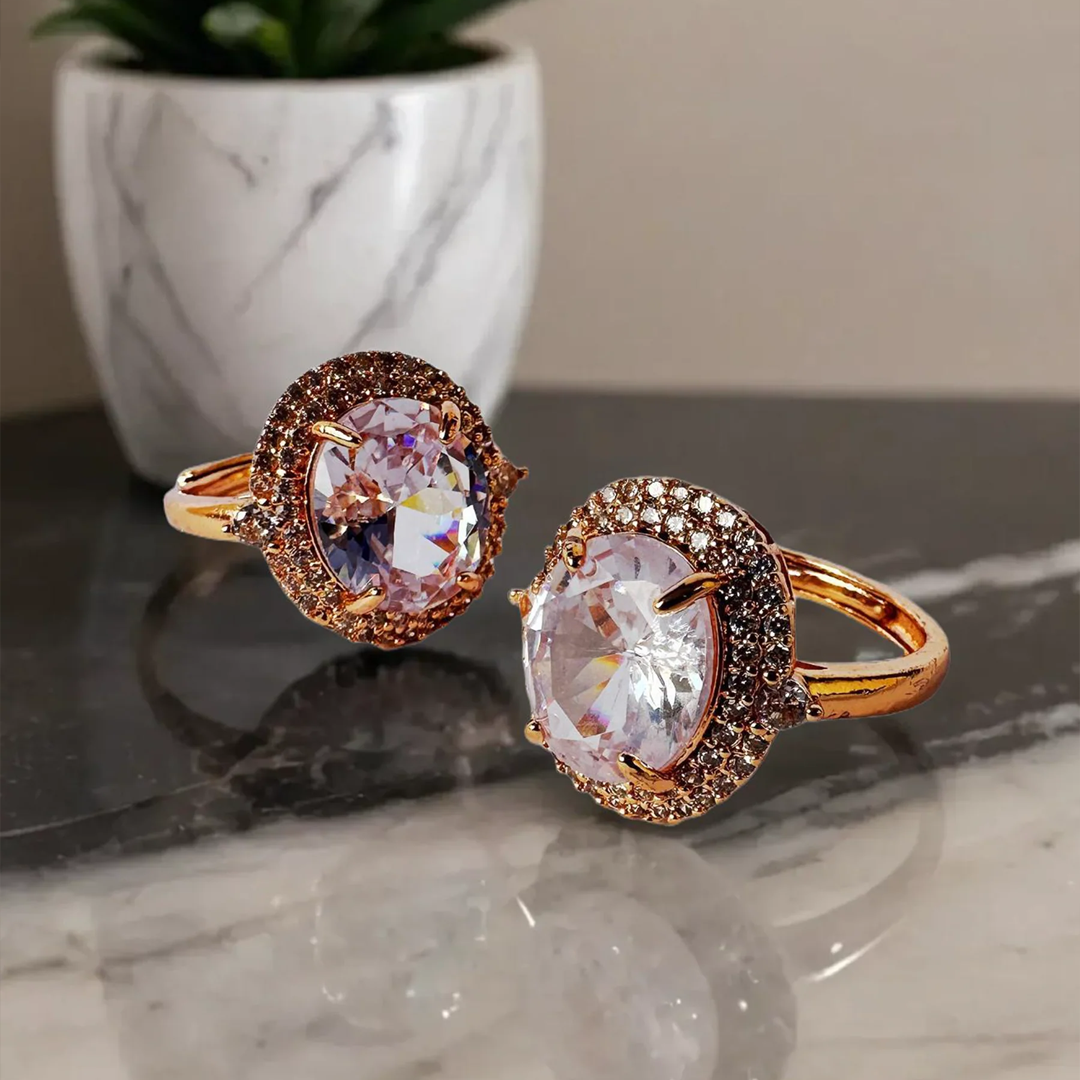 White Oval Ring