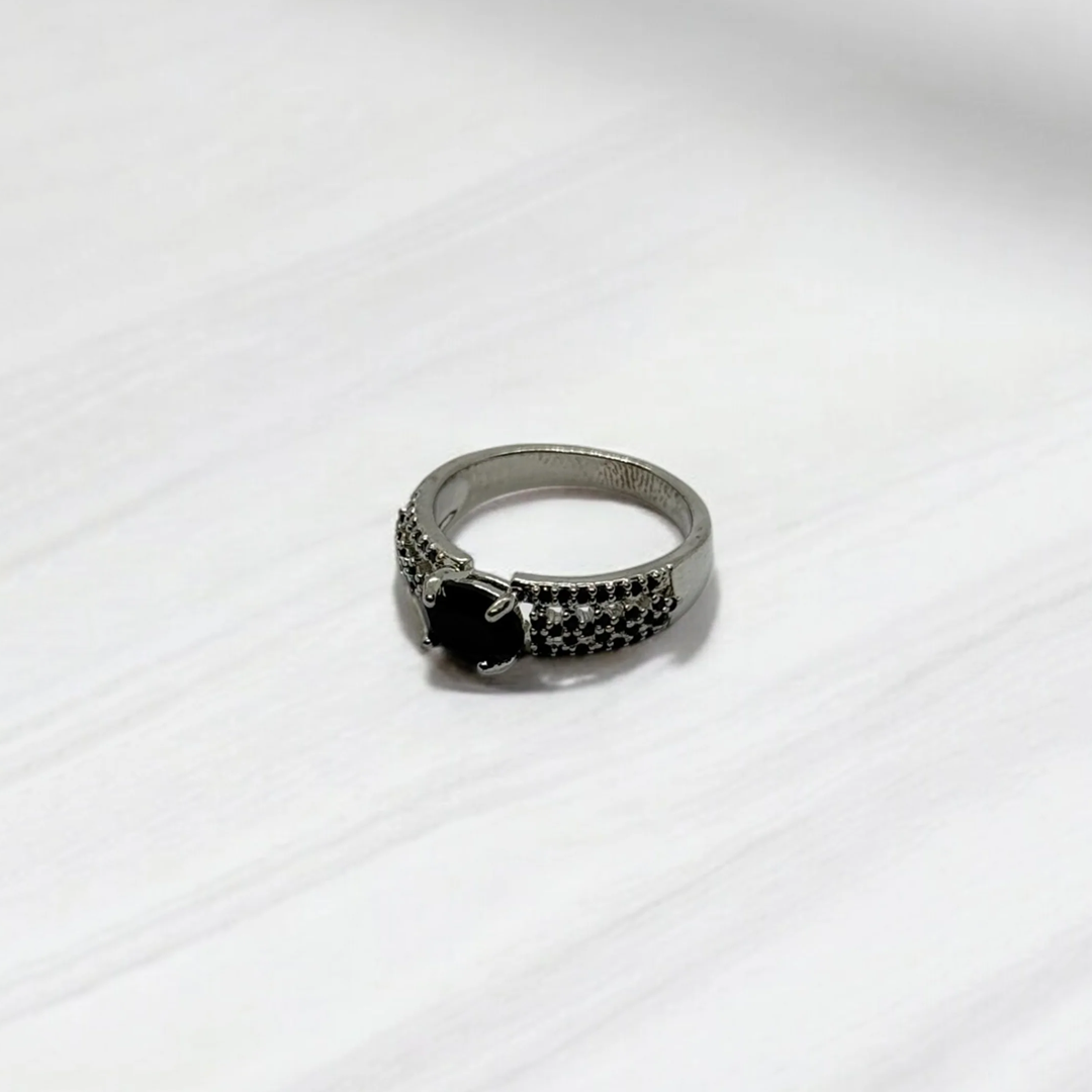 Black Spinel Ring
