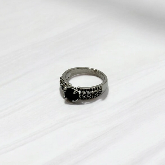 Black Spinel Ring