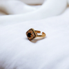 Square Black Stone Ring