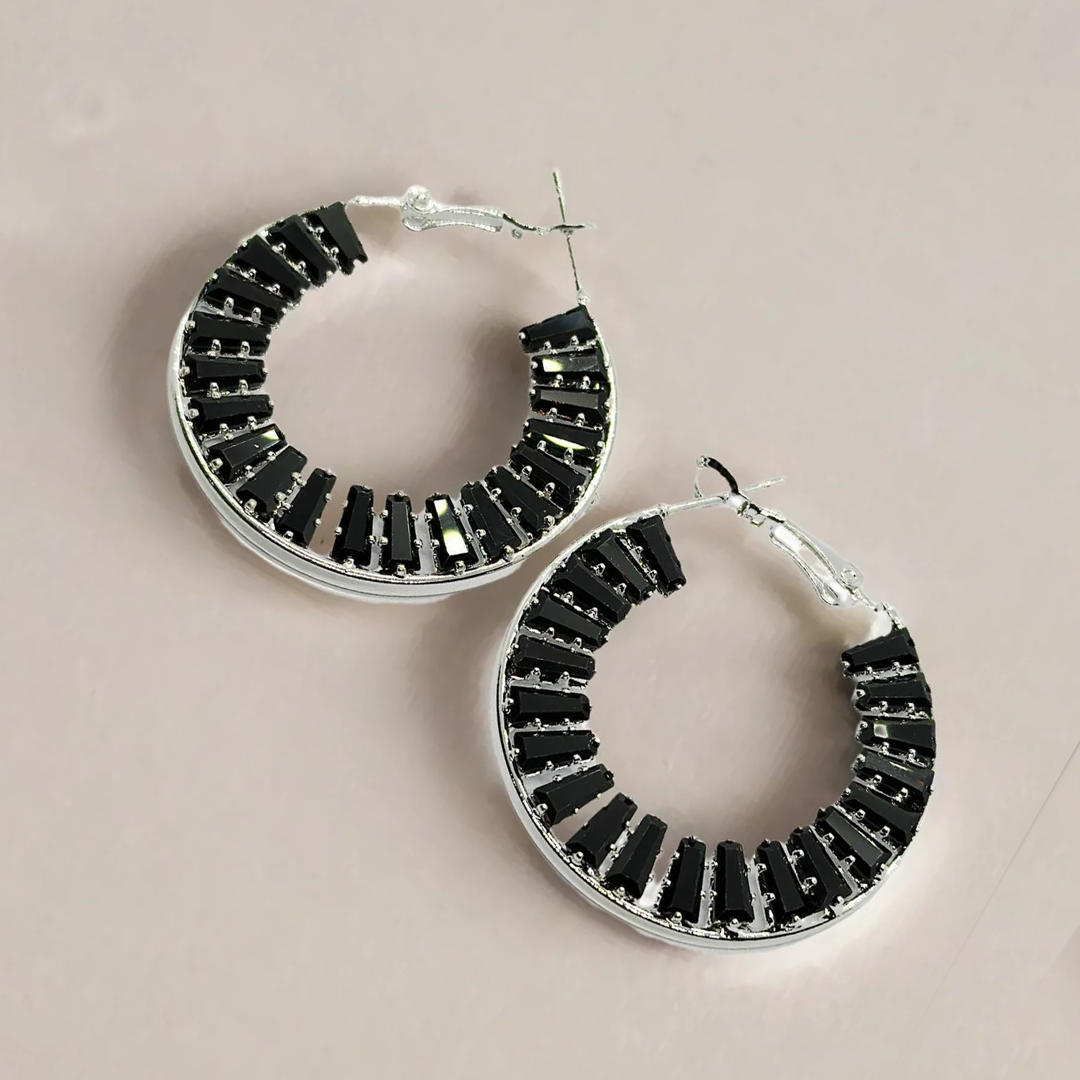 Crystal Hoop Earrings