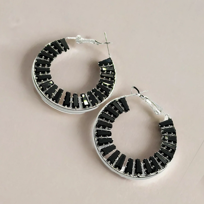 Crystal Hoop Earrings