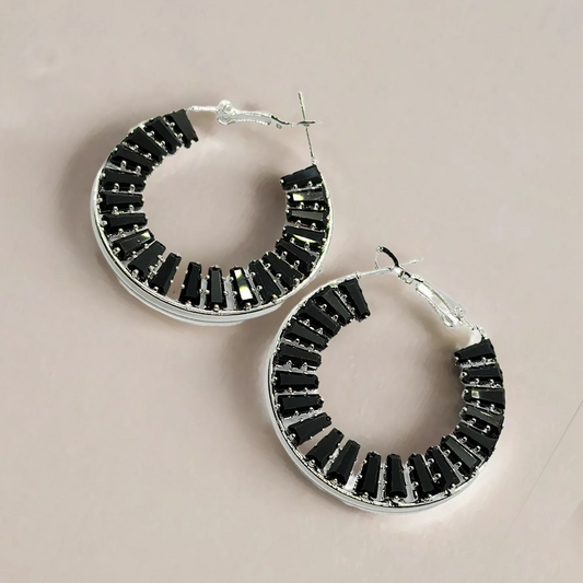 Crystal Hoop Earrings