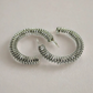 Wired Crescent Hoop Earrings