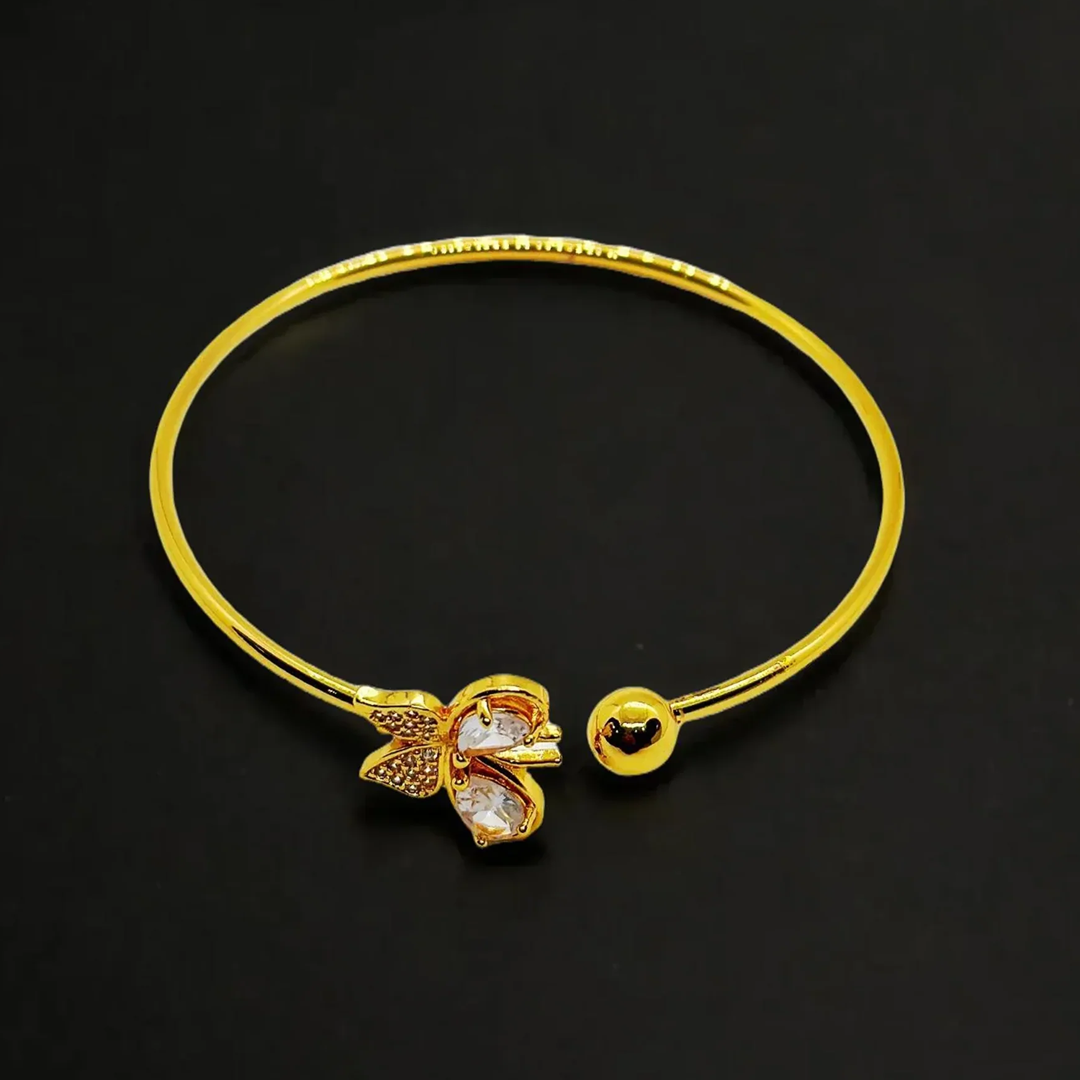 Floral Gold Bangle