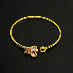 Floral Gold Bangle