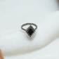 Black Diamond Cluster Ring