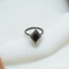 Black Diamond Cluster Ring