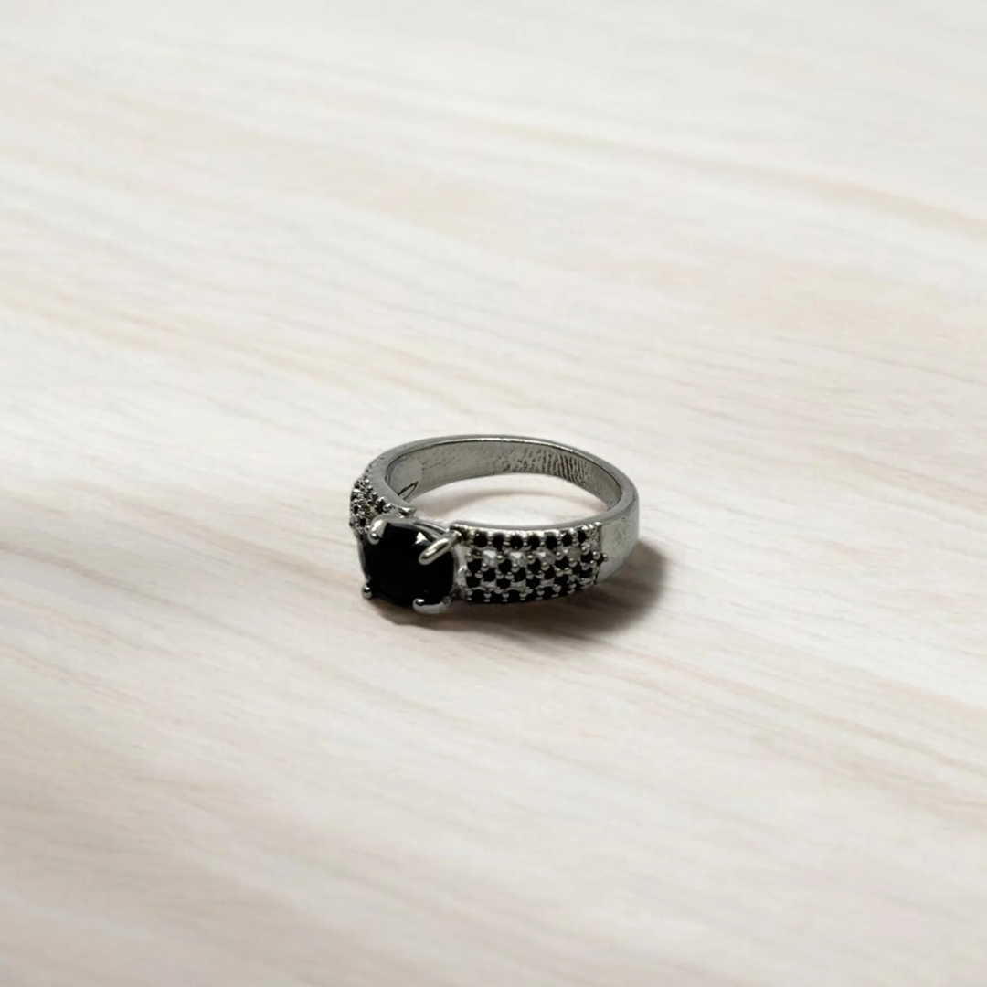 Black Spinel Ring