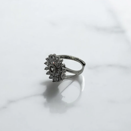 Silver Rosette Ring
