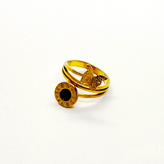 Numeral Butterfly Ring