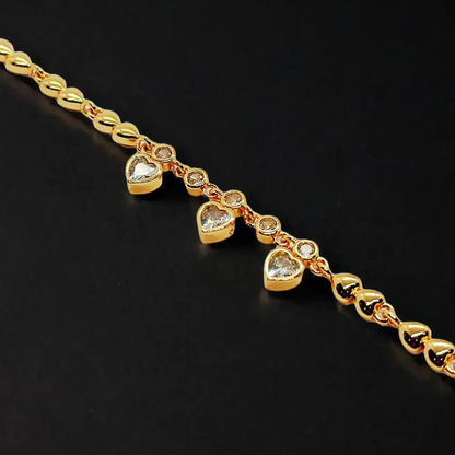 Crystal Heart Elegance Bracelet