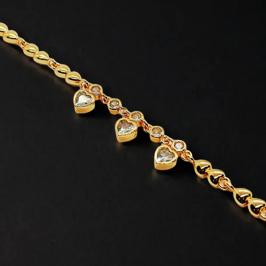 Crystal Heart Elegance Bracelet