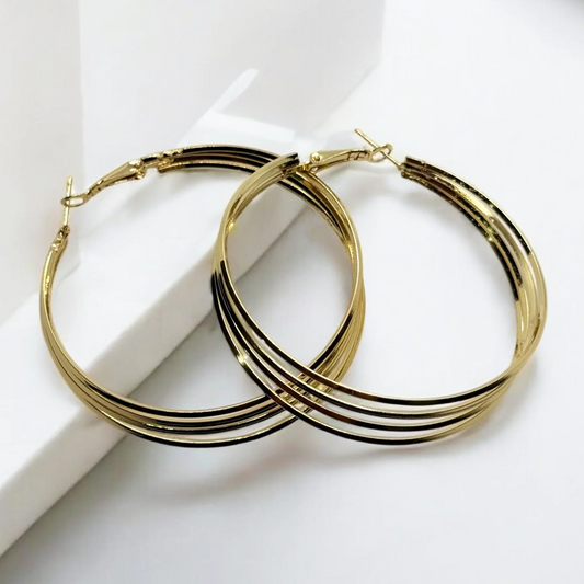 3 Layers Hoop Earrings