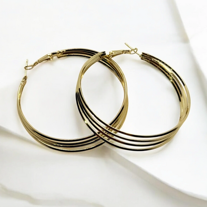 3 Layers Hoop Earrings