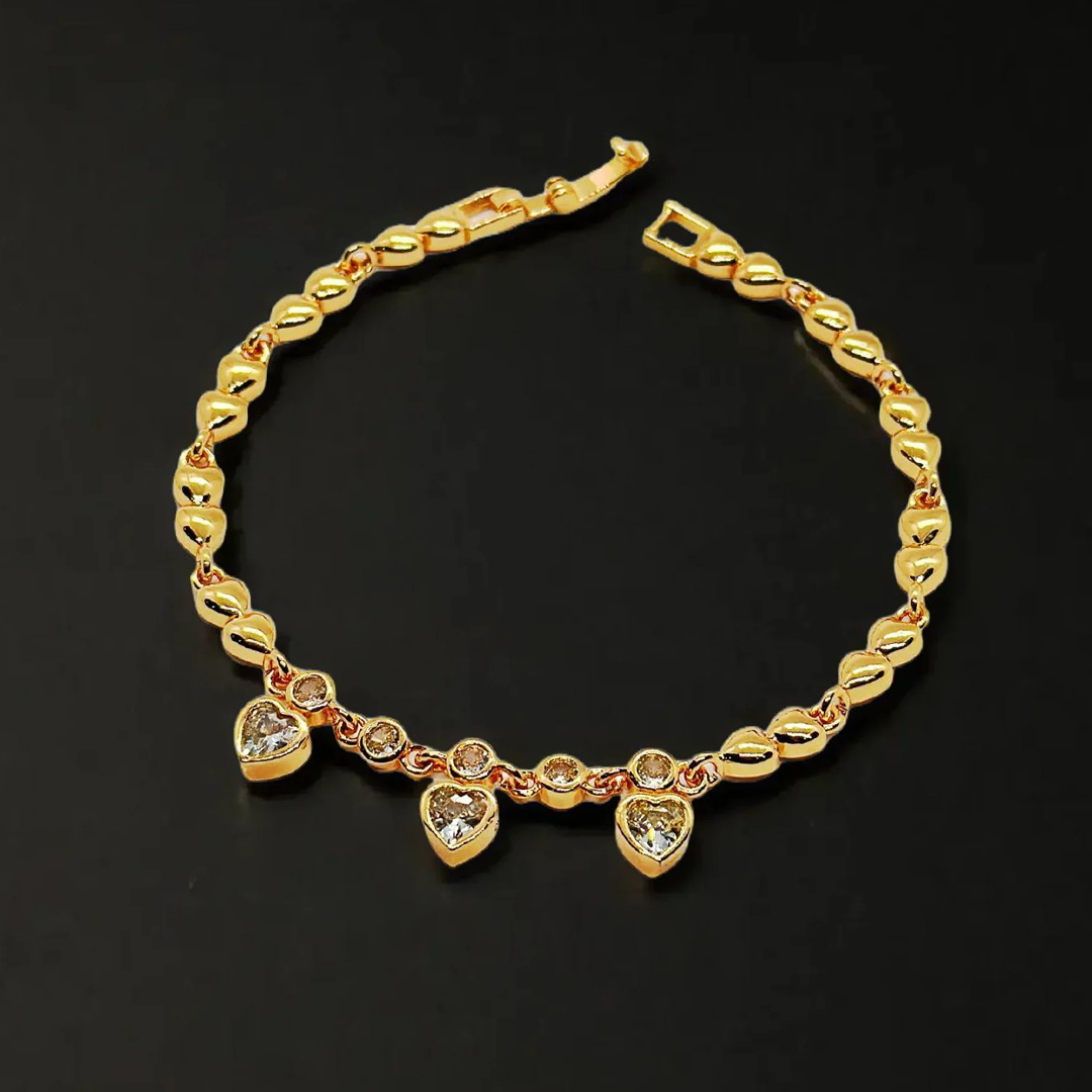 Crystal Heart Elegance Bracelet