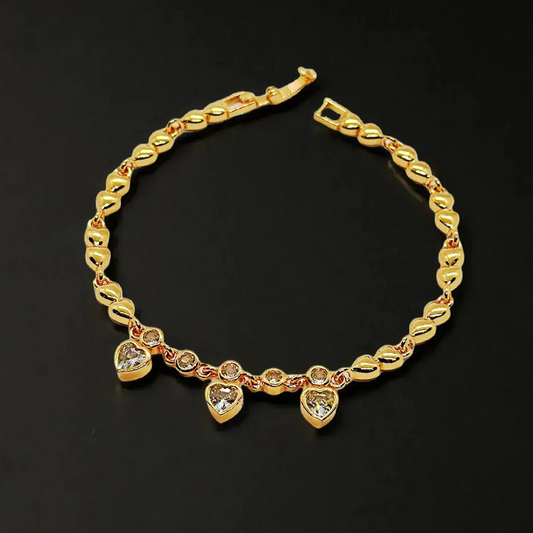 Crystal Heart Elegance Bracelet