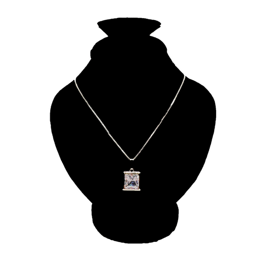 Dazzling White Silver Necklace