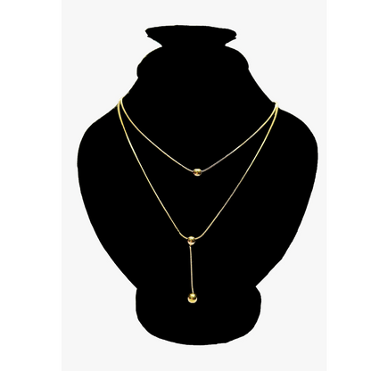 Golden Chain Beads Pendant