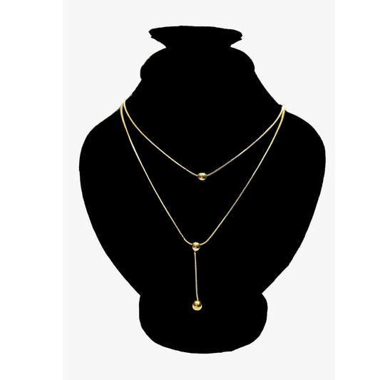 Golden Chain Beads Pendant