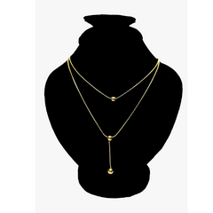 Golden Chain Beads Pendant