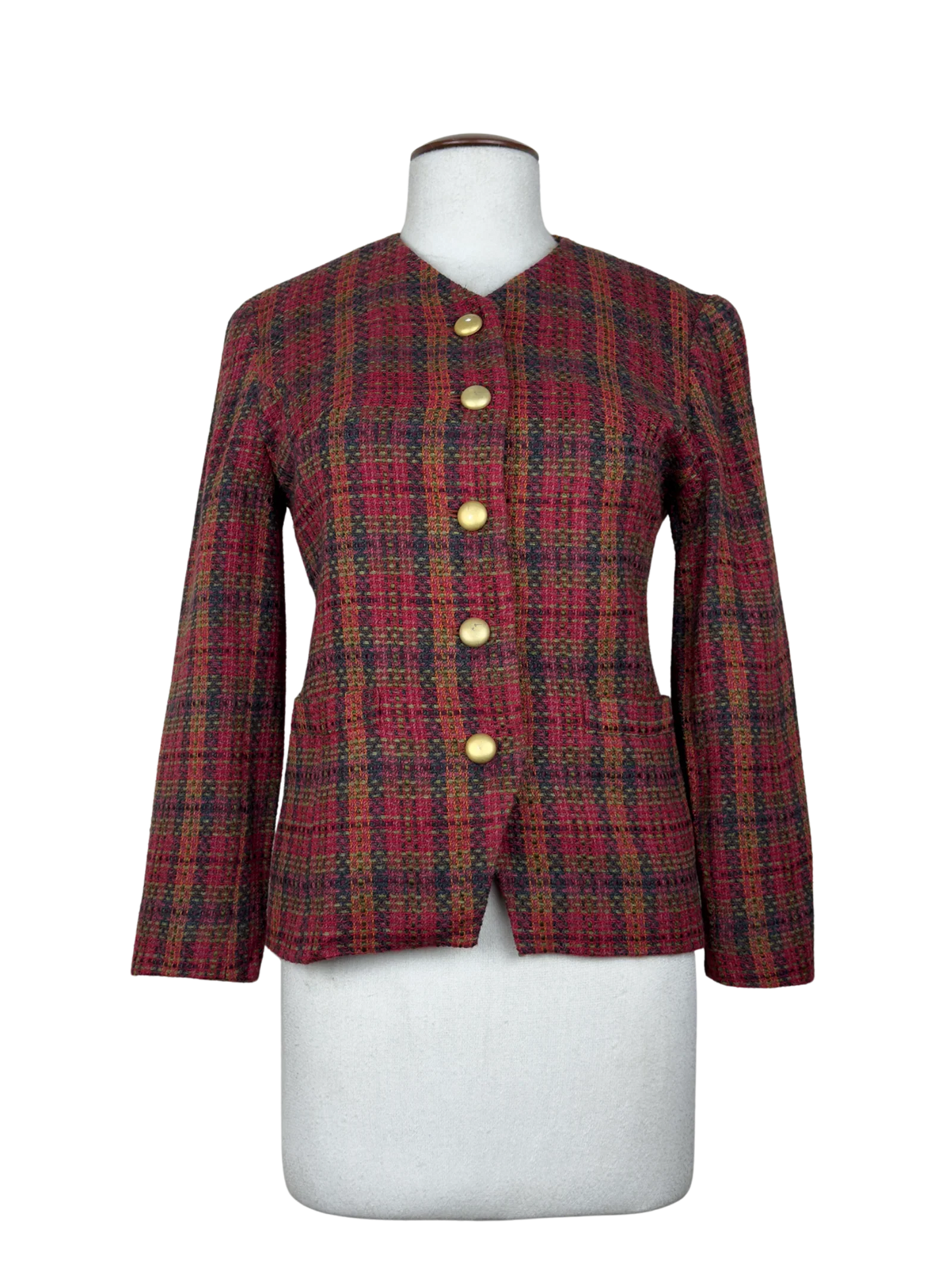 Preloved Premium Women Bolero Coatt by EastEx, Red Acrylic for Womens - OTS Thrift Shop Lahore Pakistan