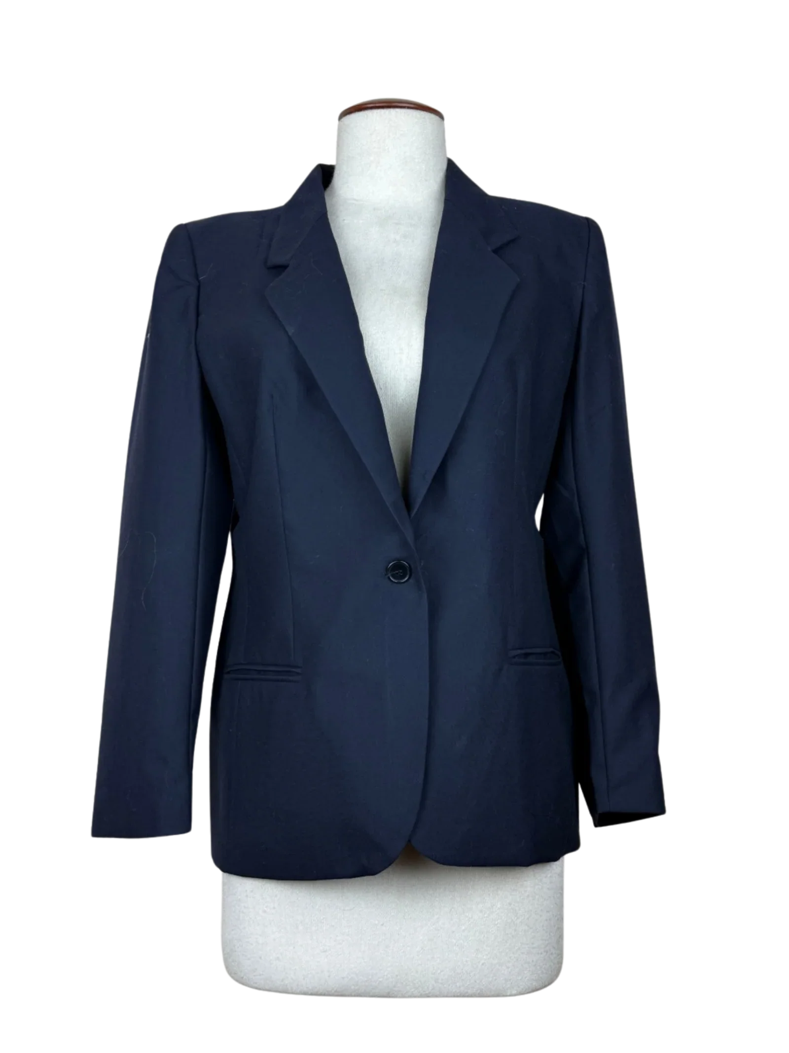 Shop Premium Women Bolero Coatt by St. Michael | Preloved Branded Clothes | Navy Viscose | Womens | OTS Thrift Store Karachi Pakistan