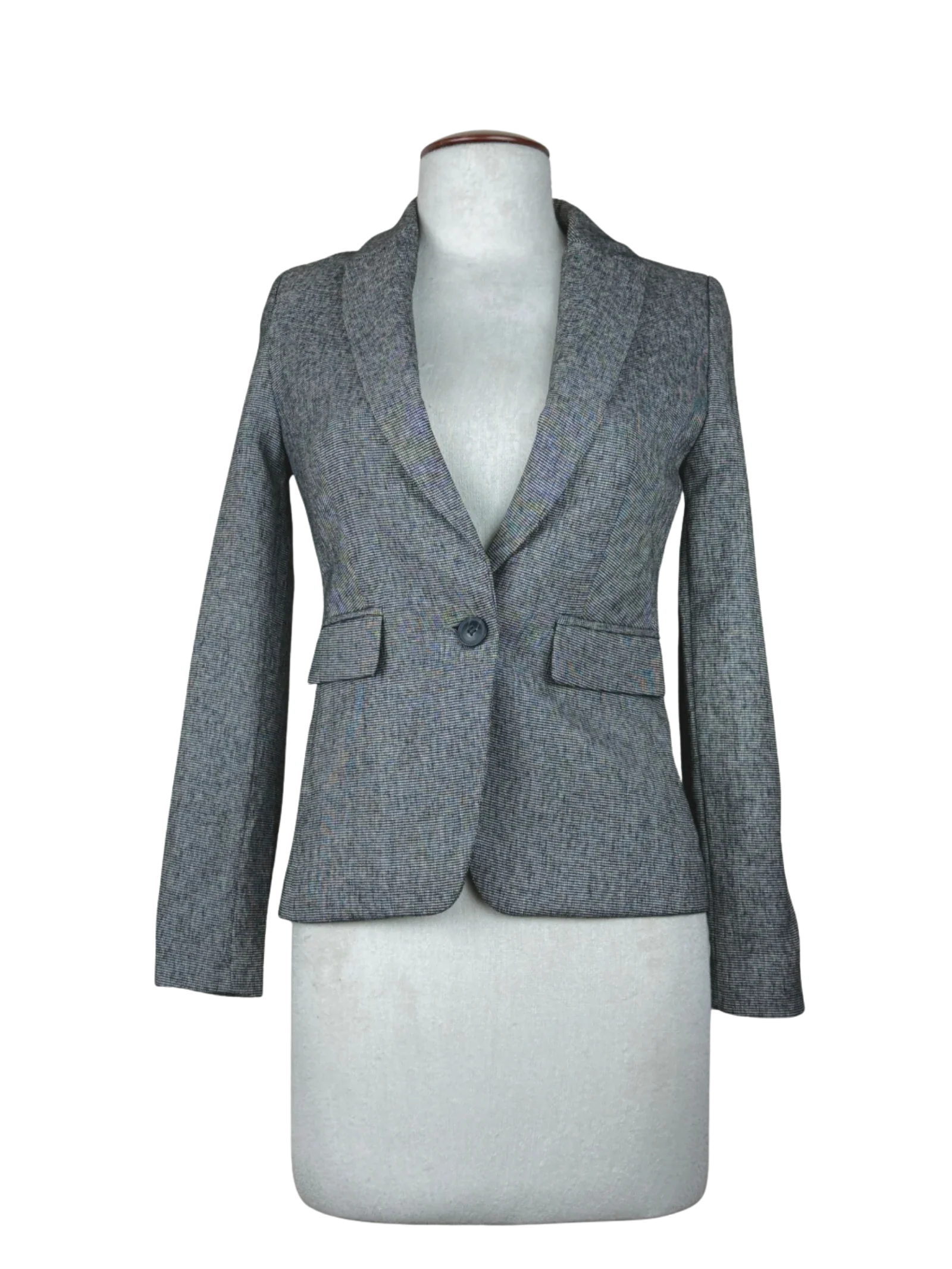 UK Imported secondhand Women Bolero Coatt - Next brand, Silver Polyester, Premium Plus condition, for Womens - Online Thrift Store Islamabad Pakistan
