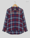 UK Imported secondhand Button Down Shirt - Primark brand, Burgundy Red Viscose, Excellent condition, for Womens - Online Thrift Store Peshawar Pakistan