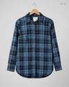 UK Imported secondhand Button Down Shirt - New Look brand, Blue & Black Viscose, Premium condition, for Womens - Online Thrift Store Karachi Pakistan