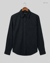 Preloved Premium Button Down Shirt by CUT LABEL, Black Cotton for Womens - OTS Thrift Shop Islamabad Pakistan