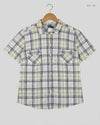 UK Imported secondhand Button Down Shirt - ISLE brand, OffWhite Cotton, Premium condition, for Womens - Online Thrift Store Islamabad Pakistan