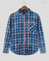 Button Down Shirt | DENIM Co | Preloved Branded | Blue Cotton | Premium | OTS Thrift Store Islamabad Pakistan