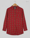 Button Down Shirt | Primark | Preloved Branded | Red Viscose | Premium | OTS Thrift Store Islamabad Pakistan