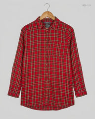 Button Down Shirt | Primark | Preloved Branded | Red Viscose | Premium | OTS Thrift Store Islamabad Pakistan