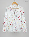 Shop Premium Button Down Shirt by CUT LABEL | Preloved Branded Clothes | White Cotton | Womens | OTS Thrift Store Peshawar Pakistan