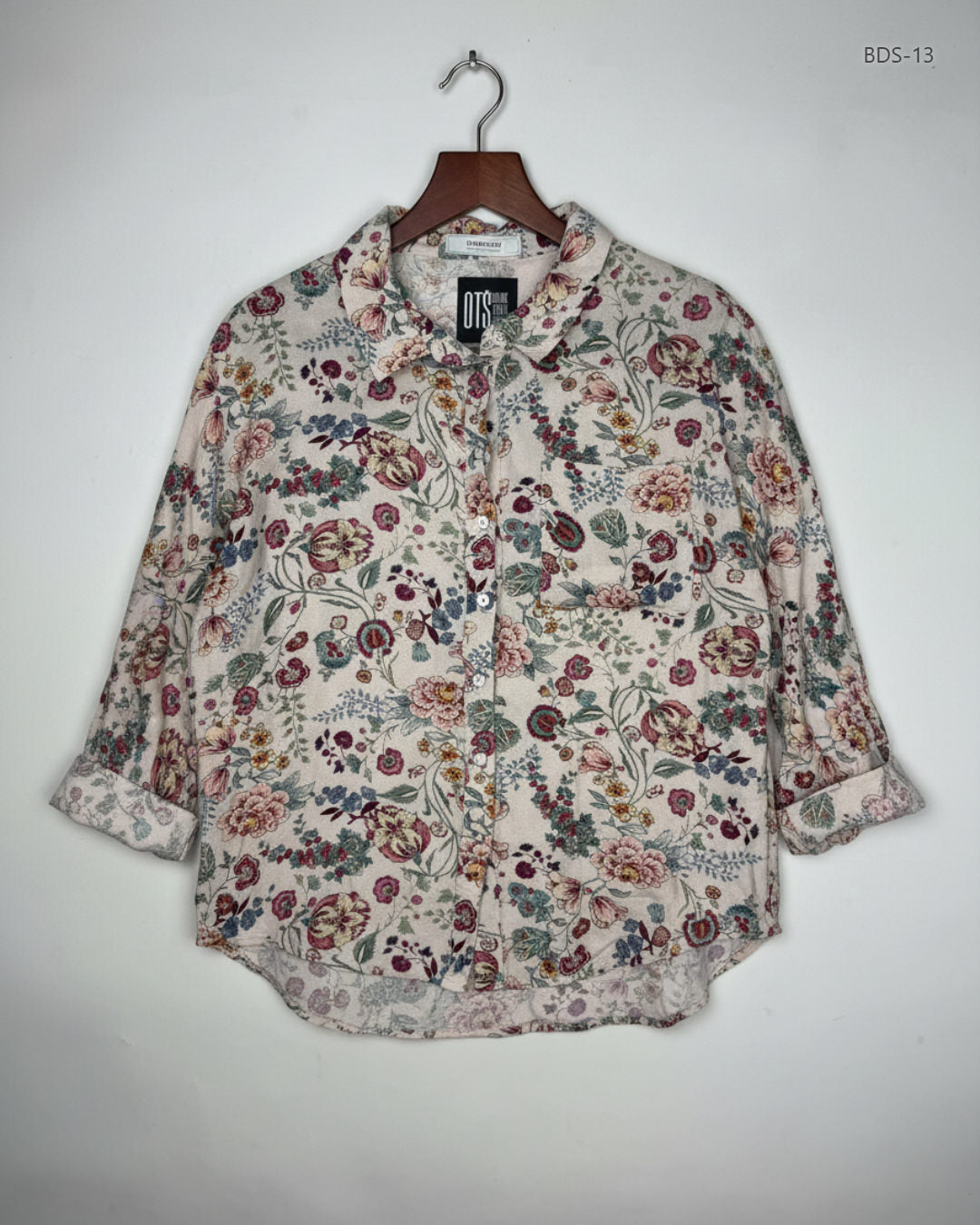 Secondhand Branded Button Down Shirt by PROMOD, Multi Cotton fabric, Premium condition, for Women - Online Thrift Shop Karachi Pakistan