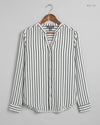 Preloved Excellent Button Down Shirt by Primark, Black & White VISCOSE for Womens - OTS Thrift Shop Islamabad Pakistan