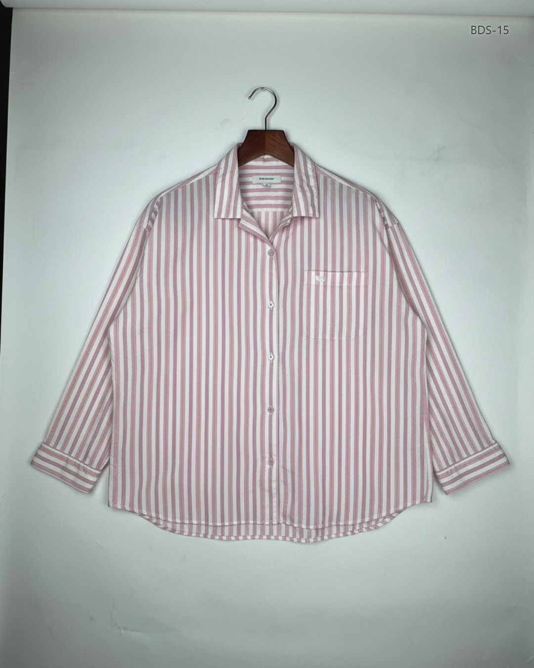 UK Imported secondhand Button Down Shirt - Unknow brand, Pink Cotton, Premium condition, for Women - Online Thrift Store Peshawar Pakistan
