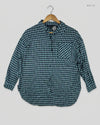 Button Down Shirt | New Look | Preloved Branded | Blue viscose | Premium | OTS Thrift Store Islamabad Pakistan