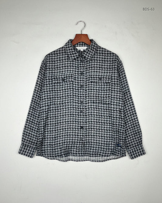 Secondhand Branded Button Down Shirt by Next, Black Cotton fabric, Premium condition, for Women - Online Thrift Shop Peshawar Pakistan