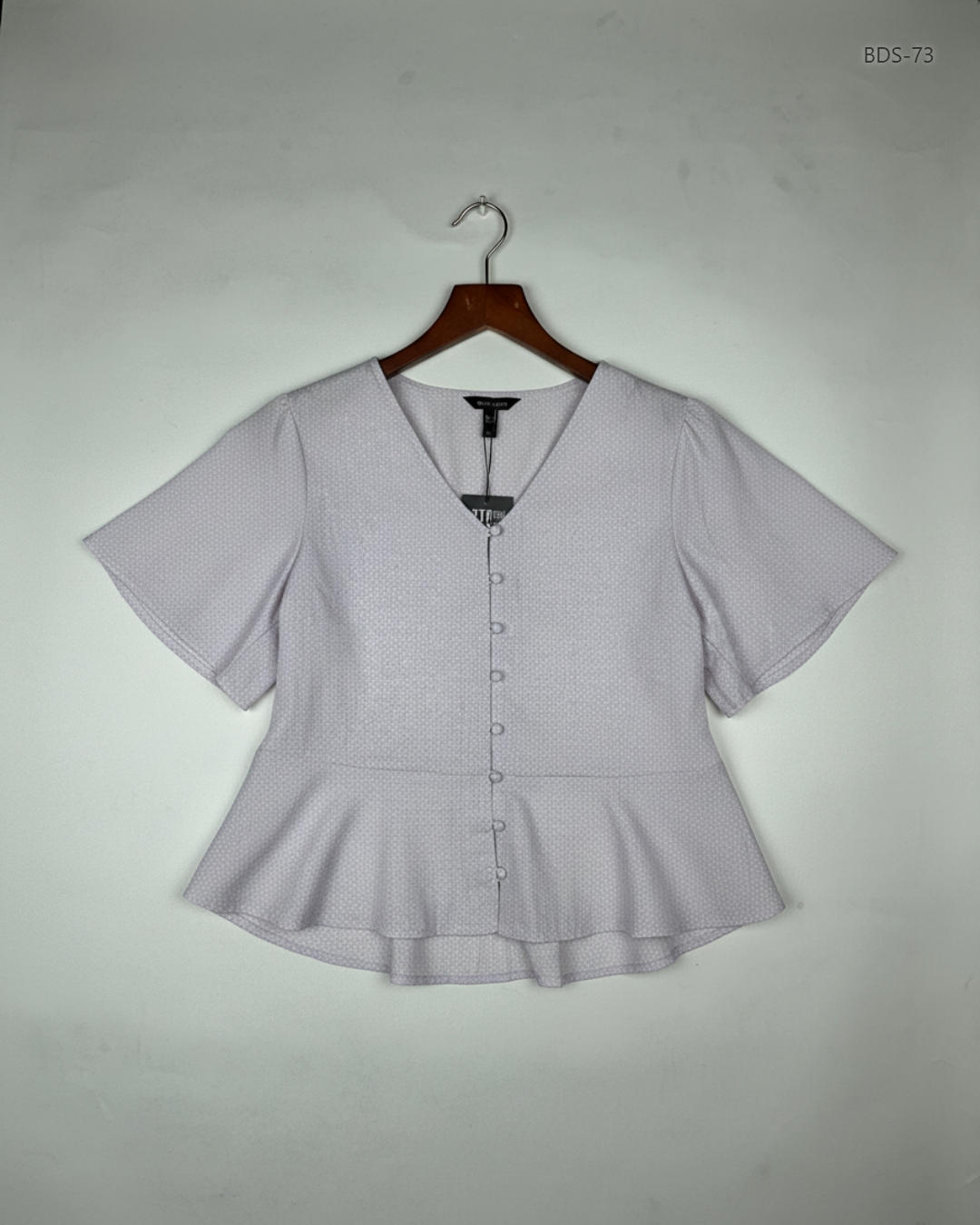 Premium Condition Button Down Shirt | Preloved New Look | White Polyester | Thrift Shop for Women Lahore Pakistan | OTS
