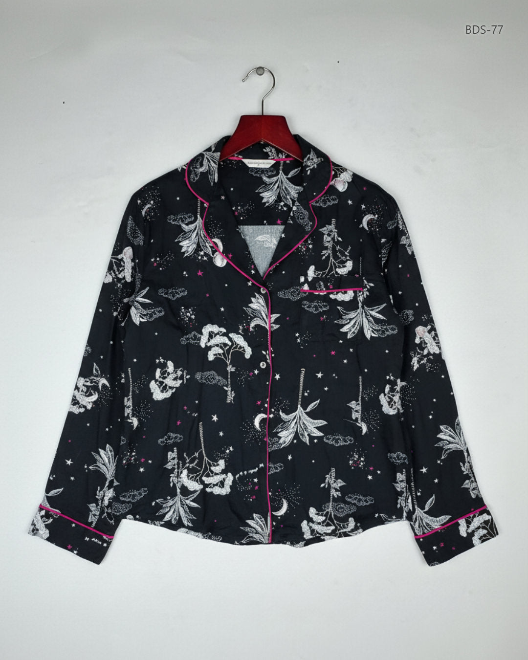 Button Down Shirt | day dreams | Preloved Branded | Black Polyester | Good | OTS Thrift Store Lahore Pakistan