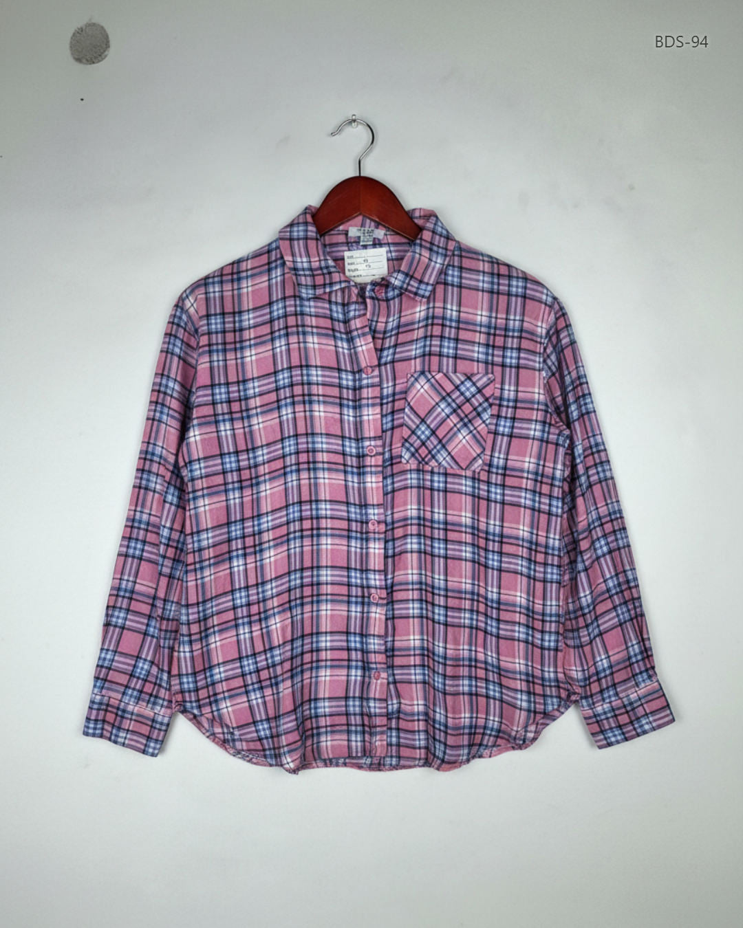 Secondhand Branded Button Down Shirt by kylie, Pink Viscose fabric, Premium condition, for Women - Online Thrift Shop Lahore Pakistan