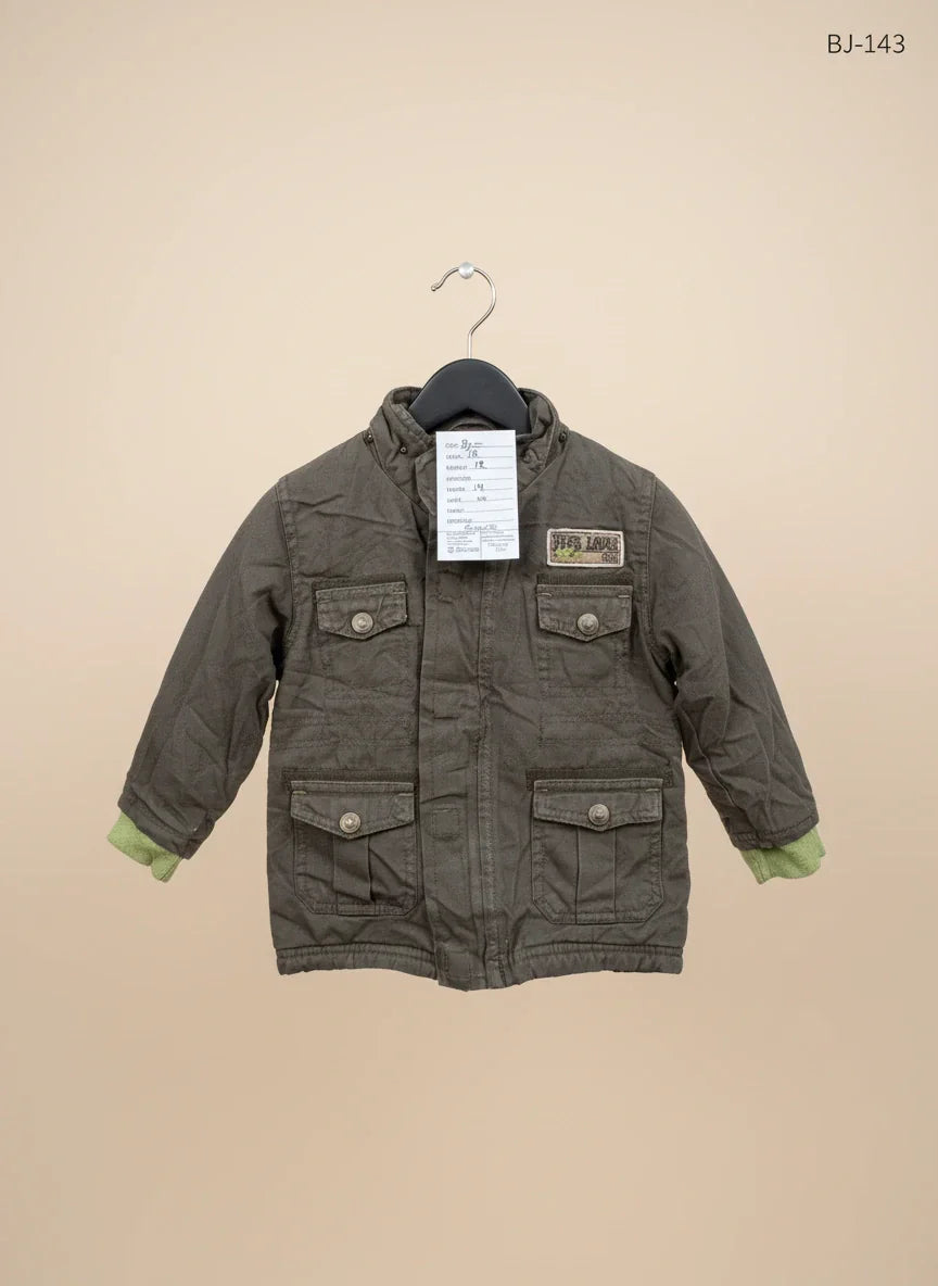 Good Condition Winter Boys Jackets | Preloved Dopo Dopo Mini | Green Polyester | Thrift Shop for Boys Islamabad Pakistan | OTS