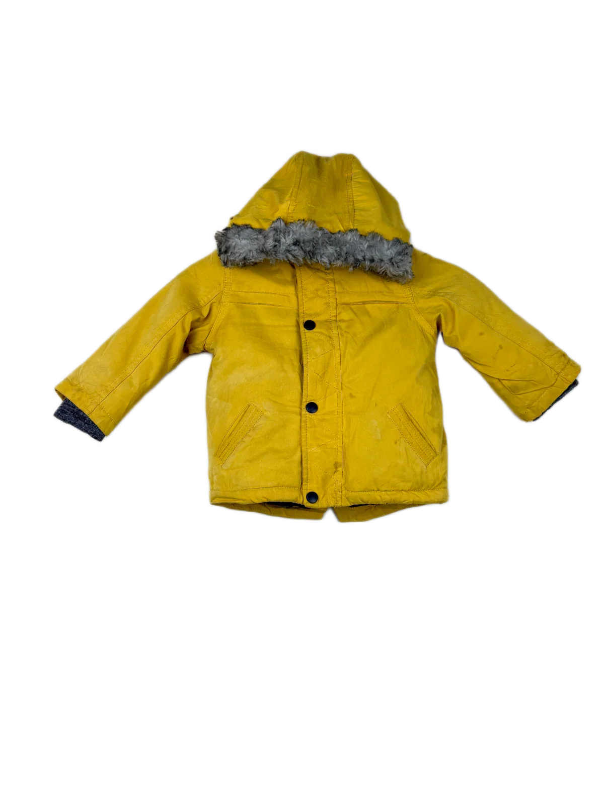 UK Imported secondhand Winter Boys Jackets - F&F brand, Yellow Acrylic, Excellent condition, for Boys - Online Thrift Store Islamabad Pakistan