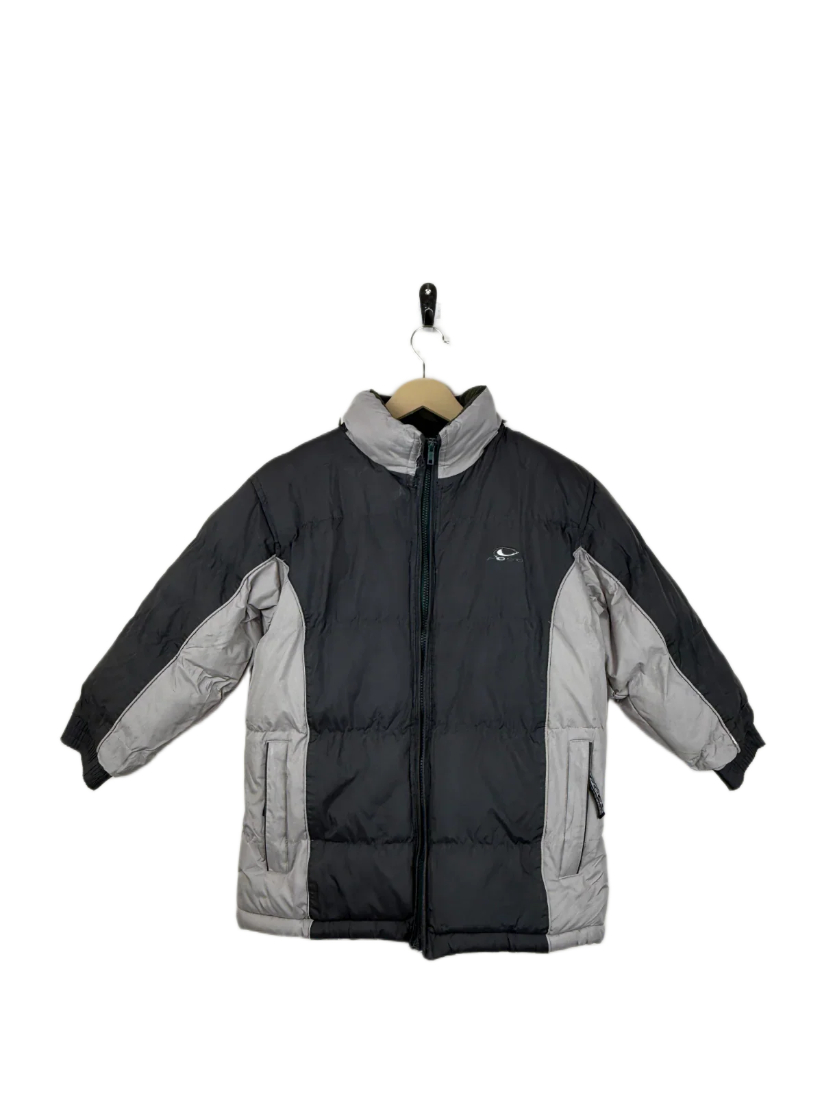 Winter Boys Jackets | Pogo | Preloved Branded | Green & Offwhite Polyester | Good | OTS Thrift Store Islamabad Pakistan