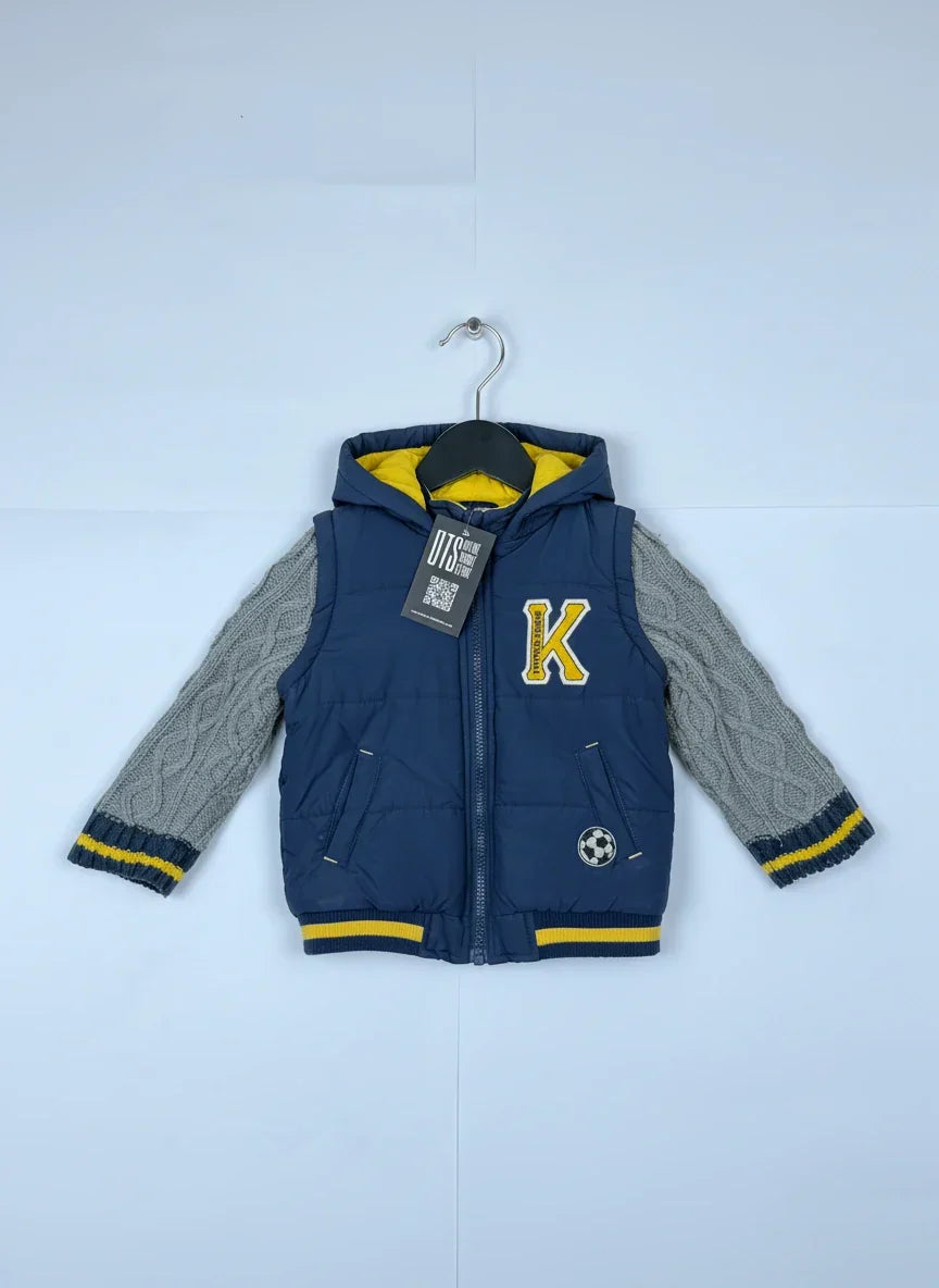 UK Imported secondhand Winter Boys Jackets - Baby club brand, Blue Polyester, Premium condition, for Boys - Online Thrift Store Karachi Pakistan